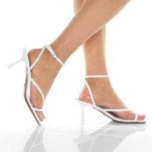 Aldo White Strappy Heel (Brand New US Size 7.5)